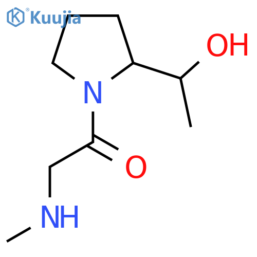 1-(2-(1-Hydroxyethyl)pyrrolidin-1-yl)-2-(methylamino)ethan-1-one structure