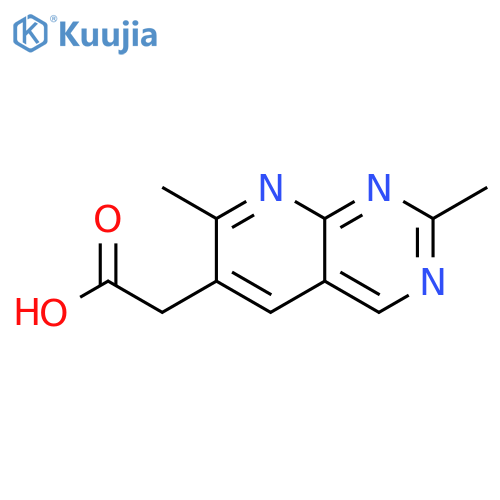 Pyrido[2,3-d]pyrimidine-6-acetic acid, 2,7-dimethyl- structure
