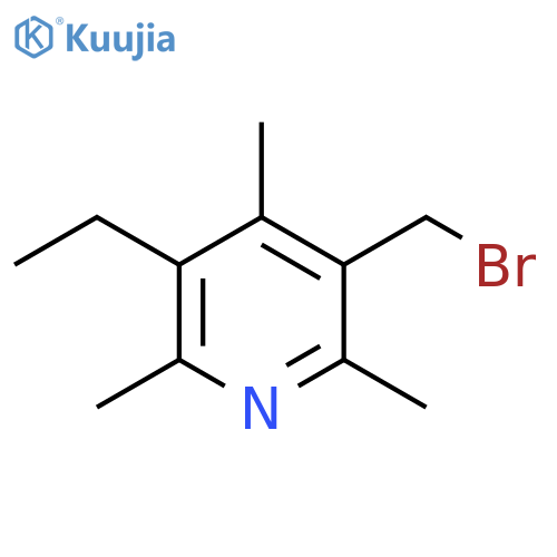 Pyridine, 3-(bromomethyl)-5-ethyl-2,4,6-trimethyl- structure