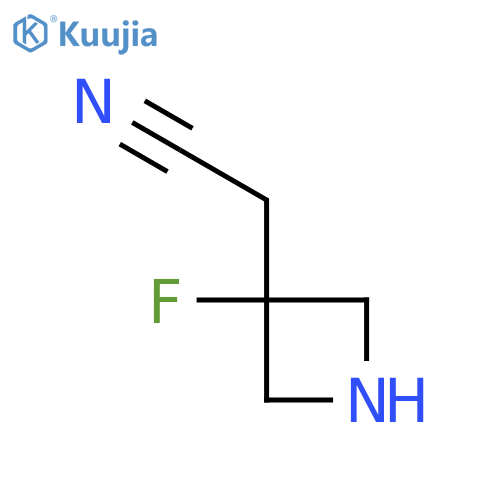 2-(3-Fluoroazetidin-3-yl)acetonitrile structure