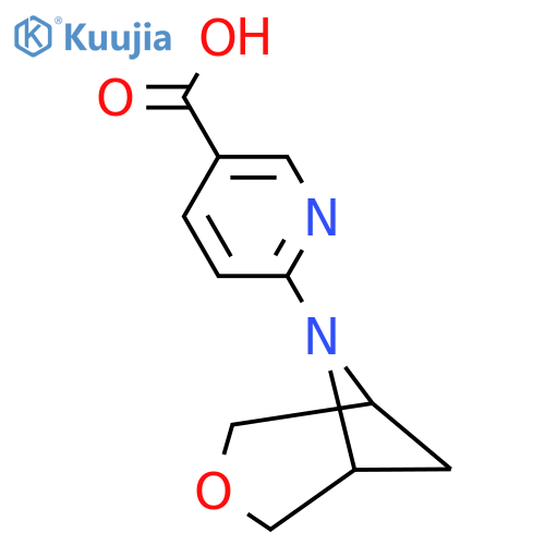 6-(3-Oxa-6-azabicyclo[3.1.1]heptan-6-yl)nicotinic acid structure