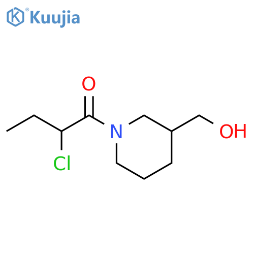 2-Chloro-1-(3-(hydroxymethyl)piperidin-1-yl)butan-1-one structure