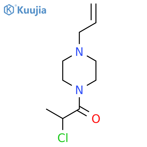 1-(4-Allylpiperazin-1-yl)-2-chloropropan-1-one structure