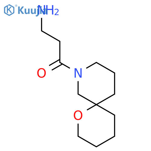 3-Amino-1-(1-oxa-8-azaspiro[5.5]undecan-8-yl)propan-1-one structure