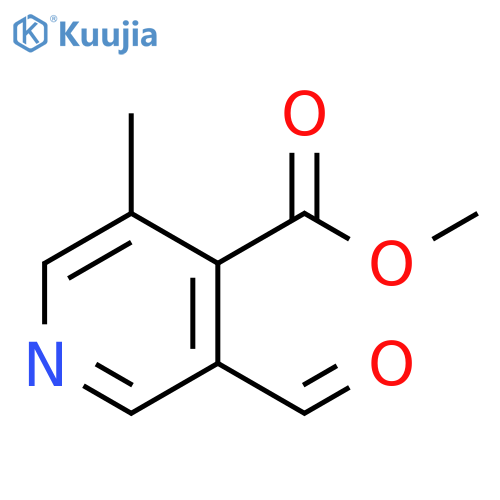 methyl 3-formyl-5-methylpyridine-4-carboxylate structure