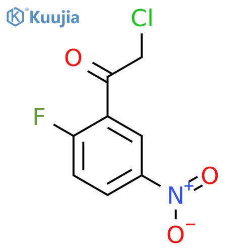 2-chloro-1-(2-fluoro-5-nitrophenyl)ethan-1-one structure