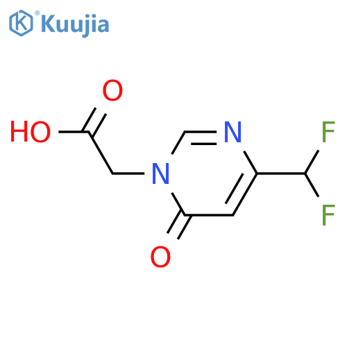 2-(4-(difluoromethyl)-6-oxopyrimidin-1(6H)-yl)acetic acid structure