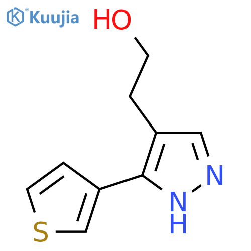 2-(3-(Thiophen-3-yl)-1H-pyrazol-4-yl)ethan-1-ol structure