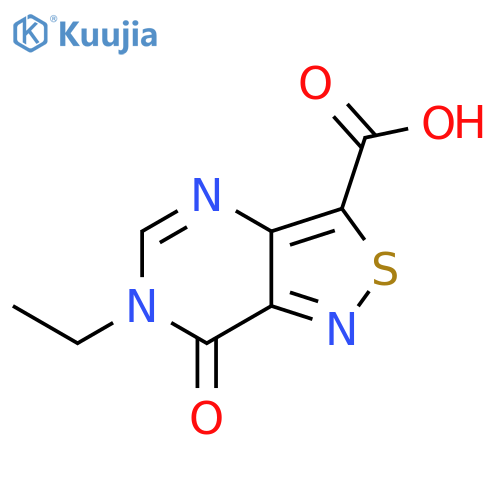 6-Ethyl-7-oxo-6,7-dihydroisothiazolo[4,3-d]pyrimidine-3-carboxylic acid structure