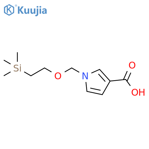 1H-Pyrrole-3-carboxylic acid, 1-[[2-(trimethylsilyl)ethoxy]methyl]- structure