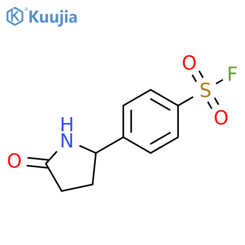4-(5-oxopyrrolidin-2-yl)benzene-1-sulfonyl fluoride structure