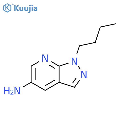 1H-Pyrazolo[3,4-b]pyridin-5-amine, 1-butyl- structure