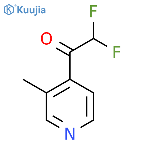 2,2-difluoro-1-(3-methylpyridin-4-yl)ethan-1-one structure