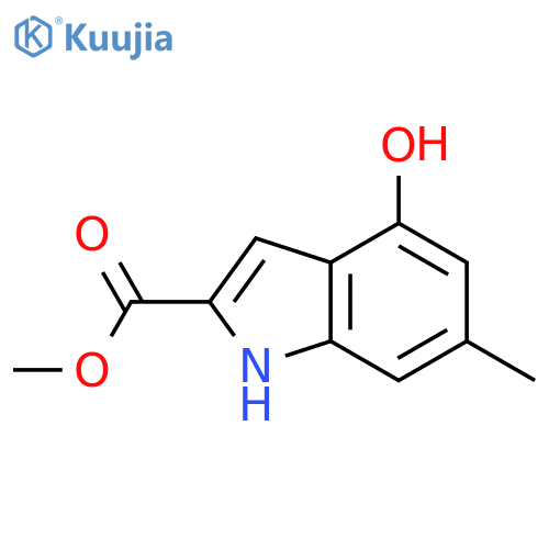 methyl 4-hydroxy-6-methyl-1H-indole-2-carboxylate structure