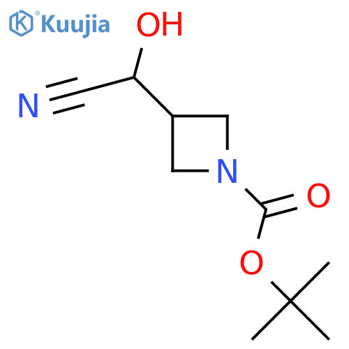 Tert-butyl 3-[cyano(hydroxy)methyl]azetidine-1-carboxylate structure
