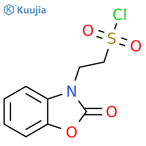 2-(2-oxo-2,3-dihydro-1,3-benzoxazol-3-yl)ethane-1-sulfonyl chloride structure