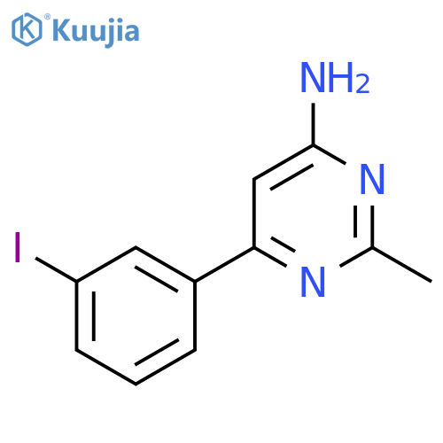 6-(3-Iodophenyl)-2-methylpyrimidin-4-amine structure