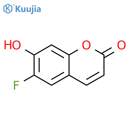 6-fluoro-7-hydroxy-2H-chromen-2-one structure
