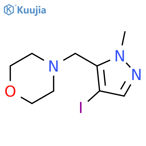 Morpholine, 4-[(4-iodo-1-methyl-1H-pyrazol-5-yl)methyl]- structure