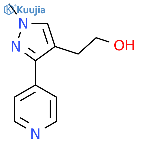 2-(1-methyl-3-(pyridin-4-yl)-1H-pyrazol-4-yl)ethan-1-ol structure