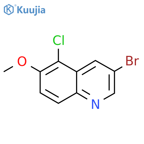3-Bromo-5-chloro-6-methoxyquinoline structure