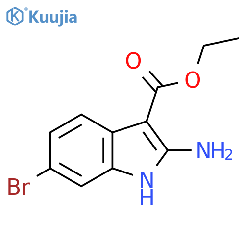 ethyl 2-amino-6-bromo-1H-indole-3-carboxylate structure