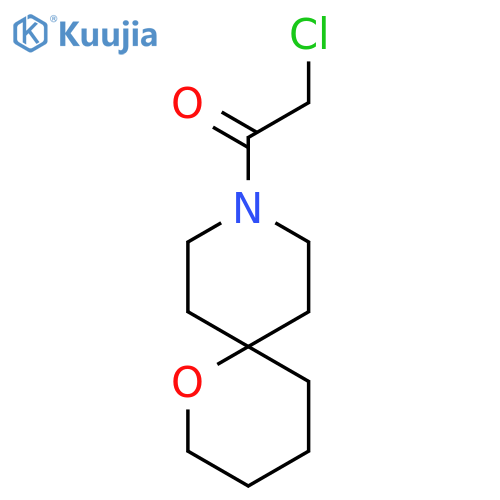 2-Chloro-1-(1-oxa-9-azaspiro[5.5]undecan-9-yl)ethan-1-one structure