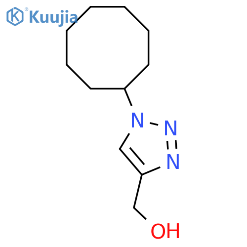 (1-cyclooctyl-1H-1,2,3-triazol-4-yl)methanol structure
