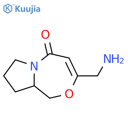 1H,5H-Pyrrolo[2,1-c][1,4]oxazepin-5-one, 3-(aminomethyl)-7,8,9,9a-tetrahydro- structure