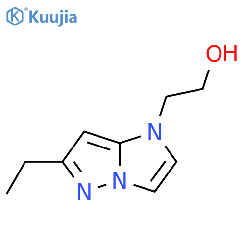 2-(6-ethyl-1H-imidazo[1,2-b]pyrazol-1-yl)ethan-1-ol structure