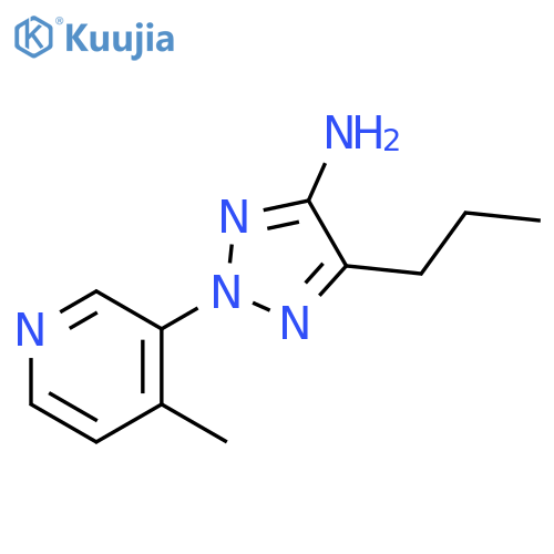 2H-1,2,3-Triazol-4-amine, 2-(4-methyl-3-pyridinyl)-5-propyl- structure