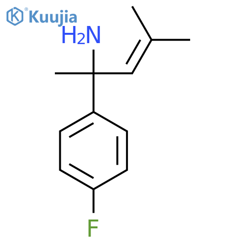 2-(4-Fluorophenyl)-4-methylpent-3-en-2-amine structure