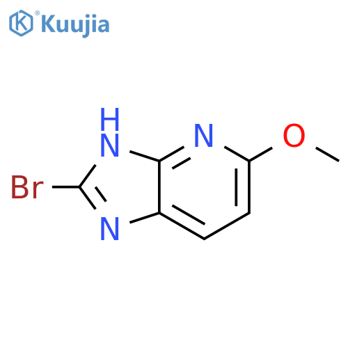 2-bromo-5-methoxy-3H-imidazo[4,5-b]pyridine structure