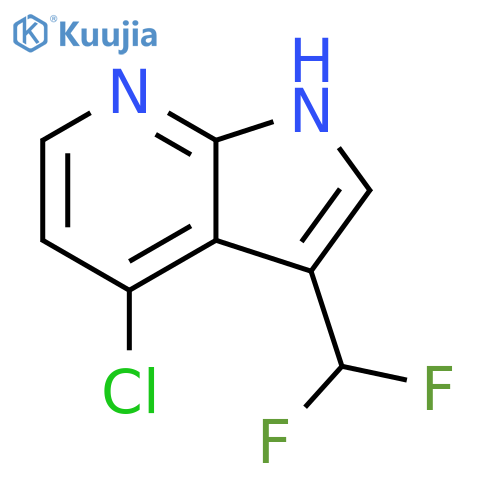 4-Chloro-3-(difluoromethyl)-1H-pyrrolo[2,3-b]pyridine structure
