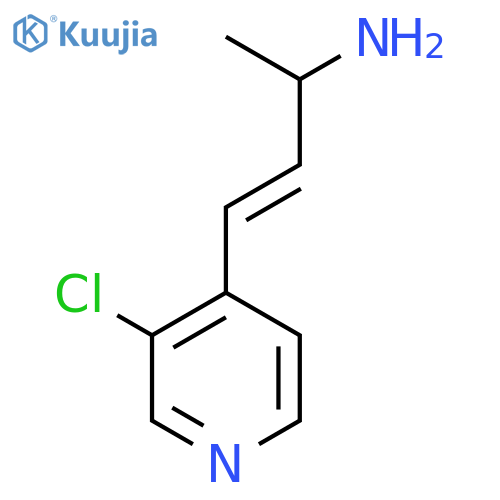 4-(3-chloropyridin-4-yl)but-3-en-2-amine structure