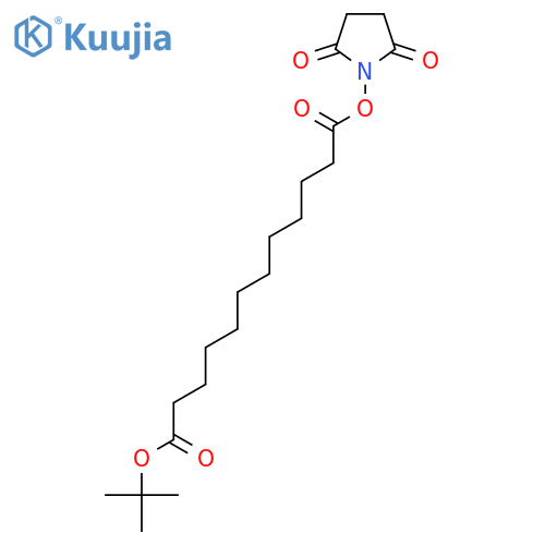 1-Tert-Butyl 12-(2,5-dioxopyrrolidin-1-yl)dodecanedioate structure