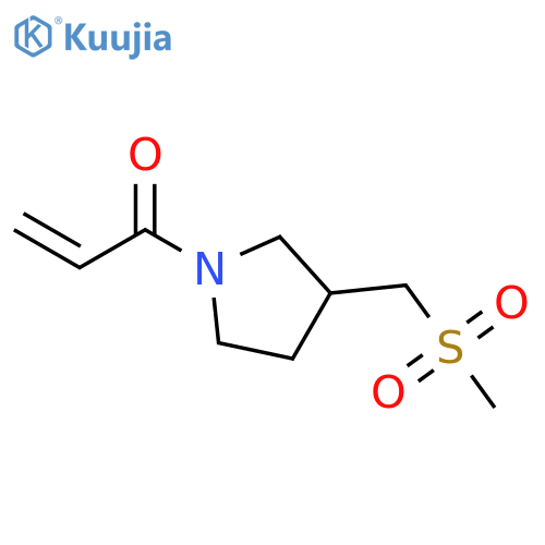 1-[3-[(Methylsulfonyl)methyl]-1-pyrrolidinyl]-2-propen-1-one structure