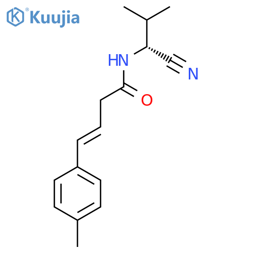 N-[(1R)-1-cyano-2-methylpropyl]-4-(4-methylphenyl)but-3-enamide structure