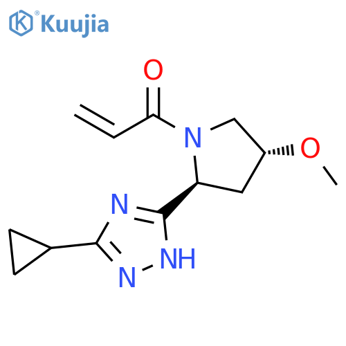 1-[(2S,4R)-2-(3-Cyclopropyl-1H-1,2,4-triazol-5-yl)-4-methoxy-1-pyrrolidinyl]-2-propen-1-one structure