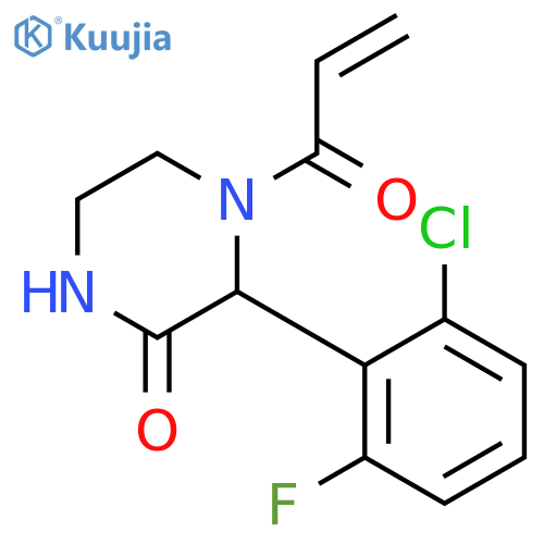 3-(2-Chloro-6-fluorophenyl)-4-(1-oxo-2-propen-1-yl)-2-piperazinone structure