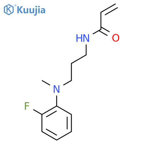 N-{3-(2-fluorophenyl)(methyl)aminopropyl}prop-2-enamide structure