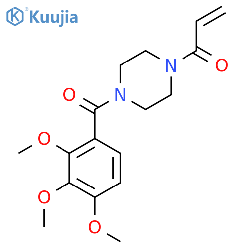 1-[4-(2,3,4-Trimethoxybenzoyl)piperazin-1-yl]prop-2-en-1-one structure