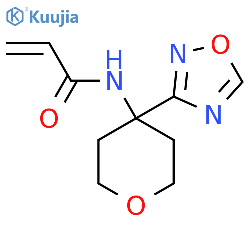 N-[4-(1,2,4-oxadiazol-3-yl)oxan-4-yl]prop-2-enamide structure