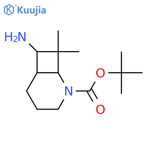 tert-butyl 7-amino-8,8-dimethyl-2-azabicyclo[4.2.0]octane-2-carboxylate structure