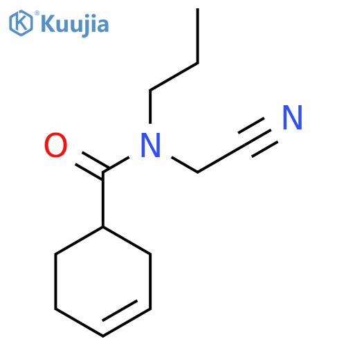 N-(cyanomethyl)-N-propylcyclohex-3-ene-1-carboxamide structure