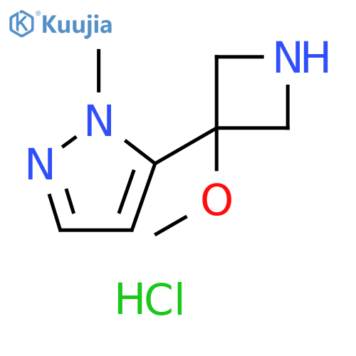 5-(3-methoxyazetidin-3-yl)-1-methyl-1H-pyrazole dihydrochloride structure