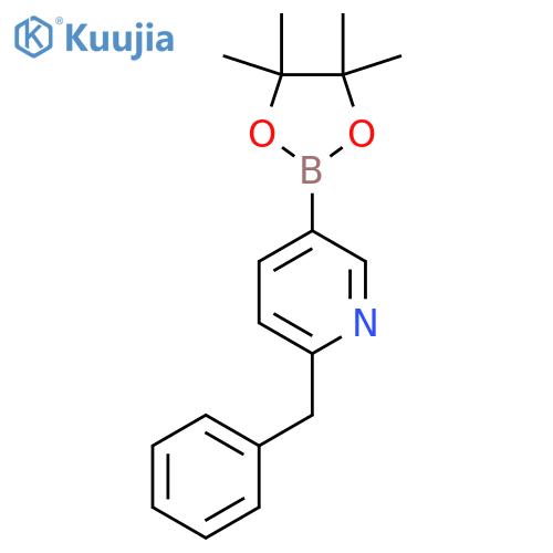 2-Benzyl-5-(4,4,5,5-tetramethyl-1,3,2-dioxaborolan-2-yl)pyridine structure