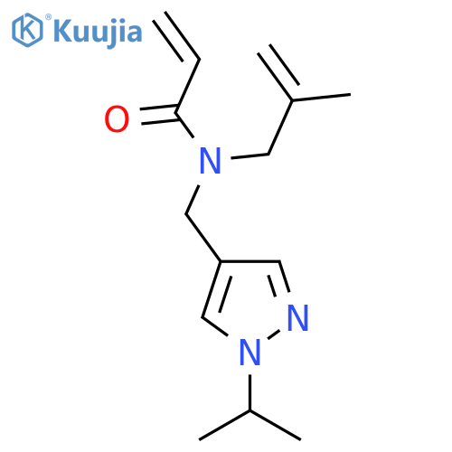 N-(2-methylprop-2-en-1-yl)-N-{1-(propan-2-yl)-1H-pyrazol-4-ylmethyl}prop-2-enamide structure