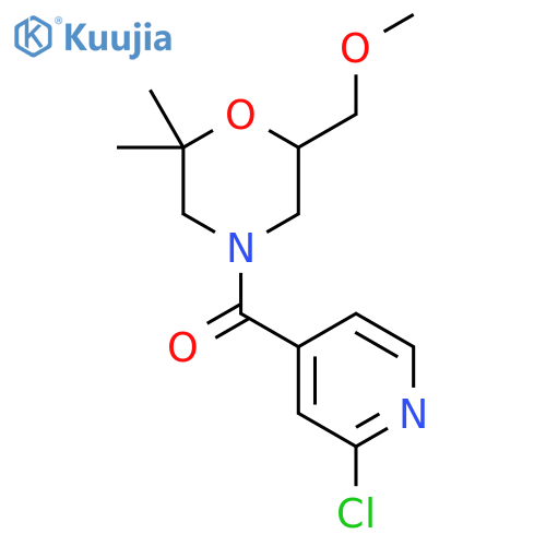4-(2-Chloropyridine-4-carbonyl)-6-(methoxymethyl)-2,2-dimethylmorpholine structure