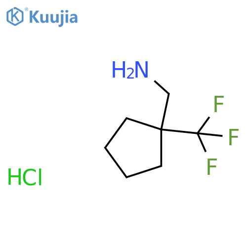 1-(trifluoromethyl)cyclopentylmethanamine hydrochloride structure
